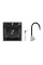 Акційний набір Lidz: мийка H4545 Black PVD Decor 2,5/0,5 мм + Змішувач Aria для кухні з гнучким виливом (k35) Black