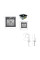 Акційний набір Lidz: мийка H4545 Black PVD Decor 2,5/0,5 мм + Змішувач Aria для кухні з гнучким виливом (k35) Black