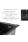 Акційний набір Lidz: мийка H4545 Black PVD Decor 2,5/0,5 мм + Змішувач Aria для кухні з гнучким виливом (k35) Black