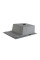 Мийка для кухні інтегрована Lidz Handmade Max 500 H7849L Brushed Steel, 3,0/1,0 мм, крило зліва, збільшена чаша LDH7849LBRU49463