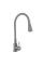 Змішувач для кухні Lidz Aria 015F31 (k35) з гнучким виливом LDARI015F31GGRP49567 Graphite/Grey