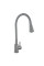 Змішувач для кухні Lidz Aria 015F31 (k35) з гнучким виливом LDARI015F31GGRP49567 Graphite/Grey