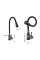 Змішувач для кухні Lidz Aria 015F31 (k35) з гнучким виливом LDARI015F31BGRP49566 Graphite/Black