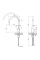 Змішувач для кухні Lidz Aria 015F3 (k35) з гнучким виливом LDARI015F3BGRP49564 Graphite/Black