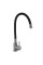 Змішувач для кухні Lidz Aria 015F3 (k35) з гнучким виливом LDARI015F3BGRP49564 Graphite/Black