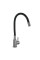 Змішувач для кухні Lidz Aria 015F3 (k35) з гнучким виливом LDARI015F3BGRP49564 Graphite/Black