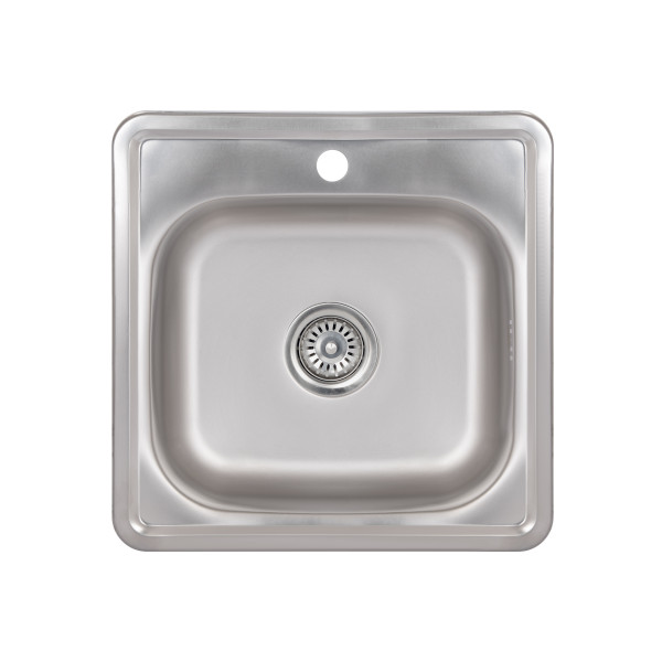 Кухонна мийка Brinex 4848 0,6 мм Satin (BRIN4848SAT0651257)
