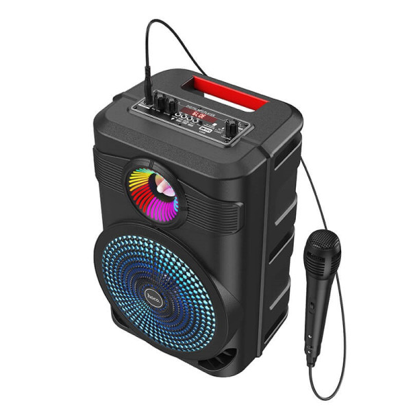 Портативна Bluetooth колонка караоке HOCO BS46 з мікрофоном BT5.0, чорна