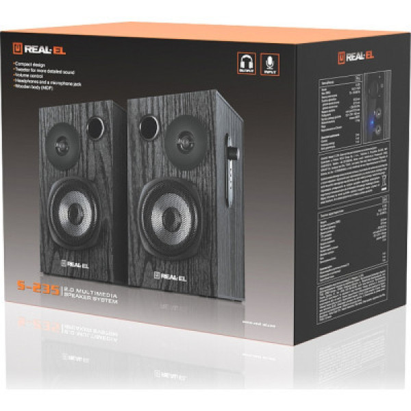 Акустична система REAL-EL S-235 Black (EL121200010)