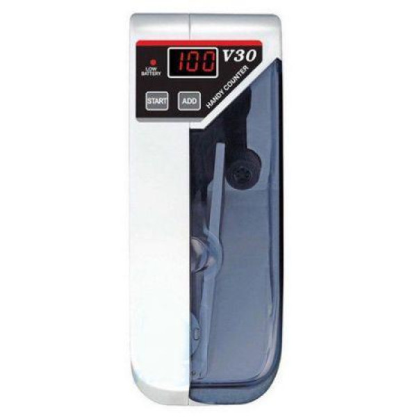 Ручна машинка для лічення грошей з детектором Handy Counter V30 на батарейках та від мережі 220 В.