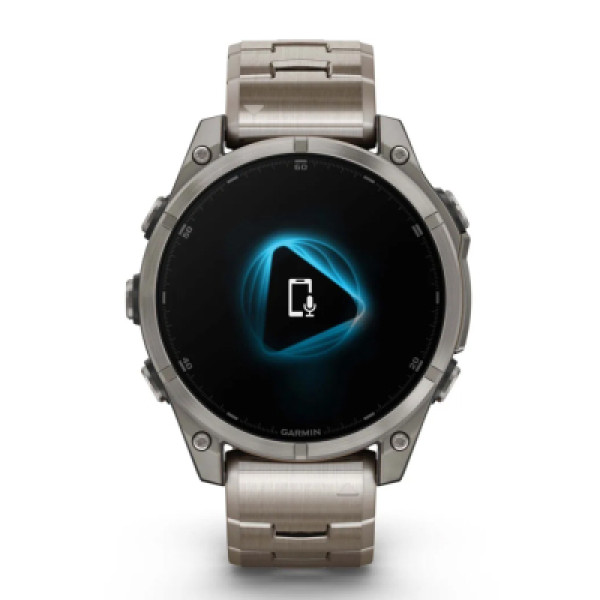 Смарт-годинник Garmin fenix 8 47mm, AMOLED, Saph, Ti/Bare/Graphite w/TiBand,Excl, GPS (010-02904-40)