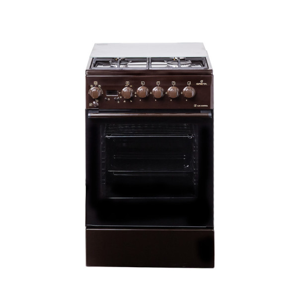 Плита комбінована Greta 1470-ГЭ-55А коричневий GE 570B CG 28(B) (20995)