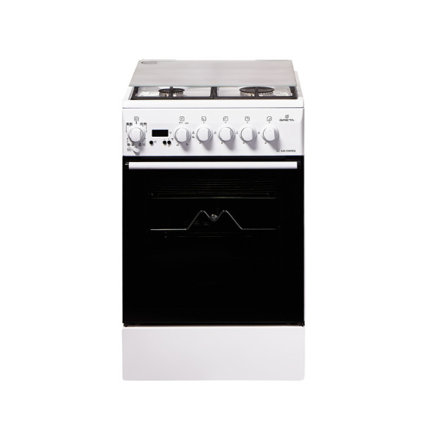 Плита комбінована Greta 1470-ГЭ-56А білий GZ 570B CG 33(W) (20998)